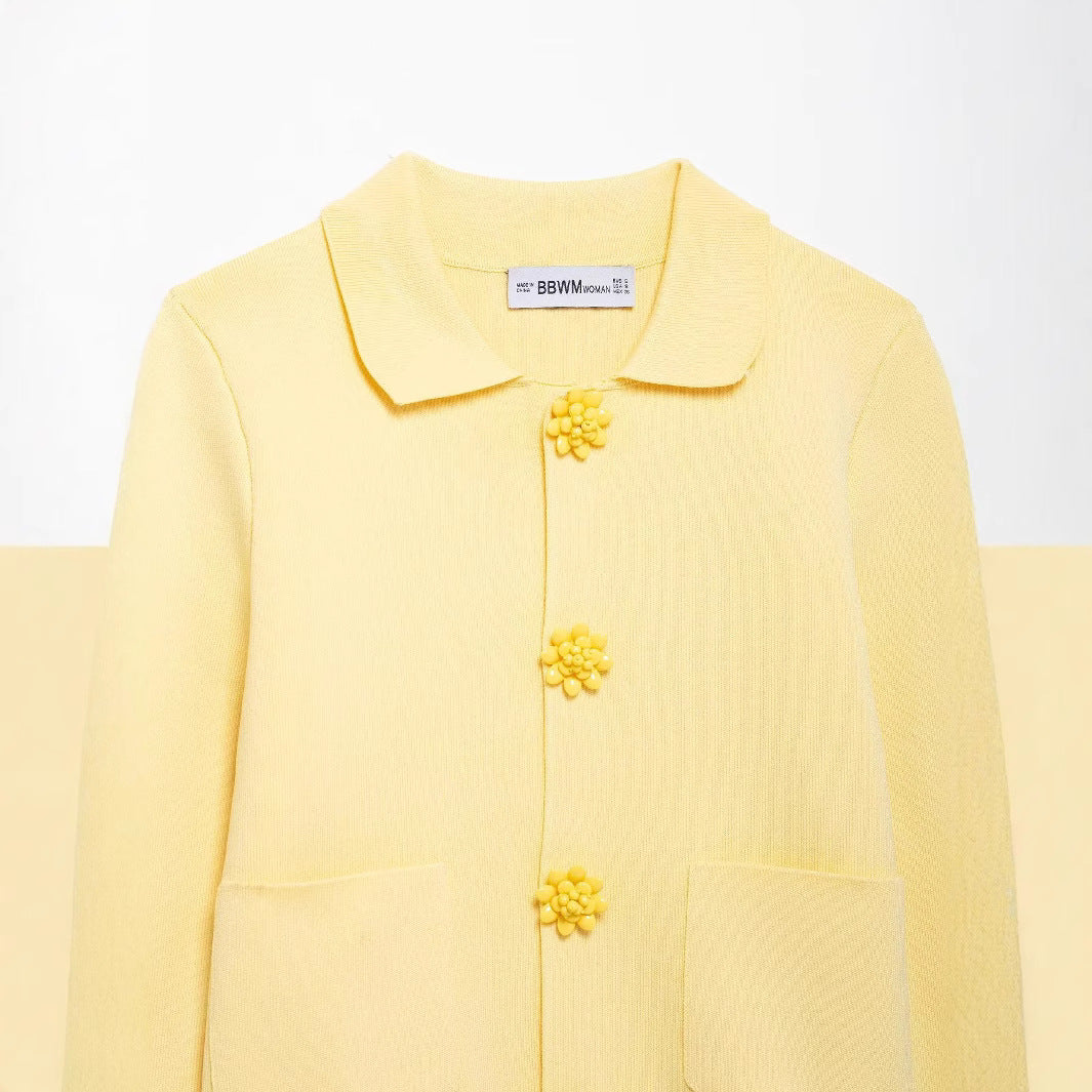 Cardigan élégant pour femmes avec boutons décoratifs Chic und Stil