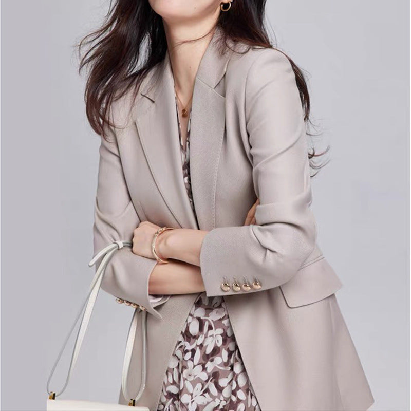 Blazer ajusté à simple boutonnage pour femmes Chic und Stil