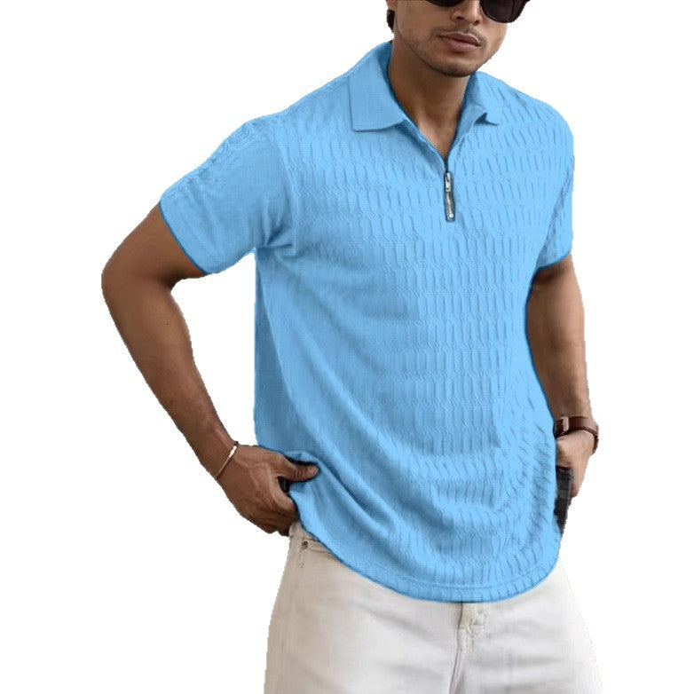 Hommes Polo en Structure Chic und Stil