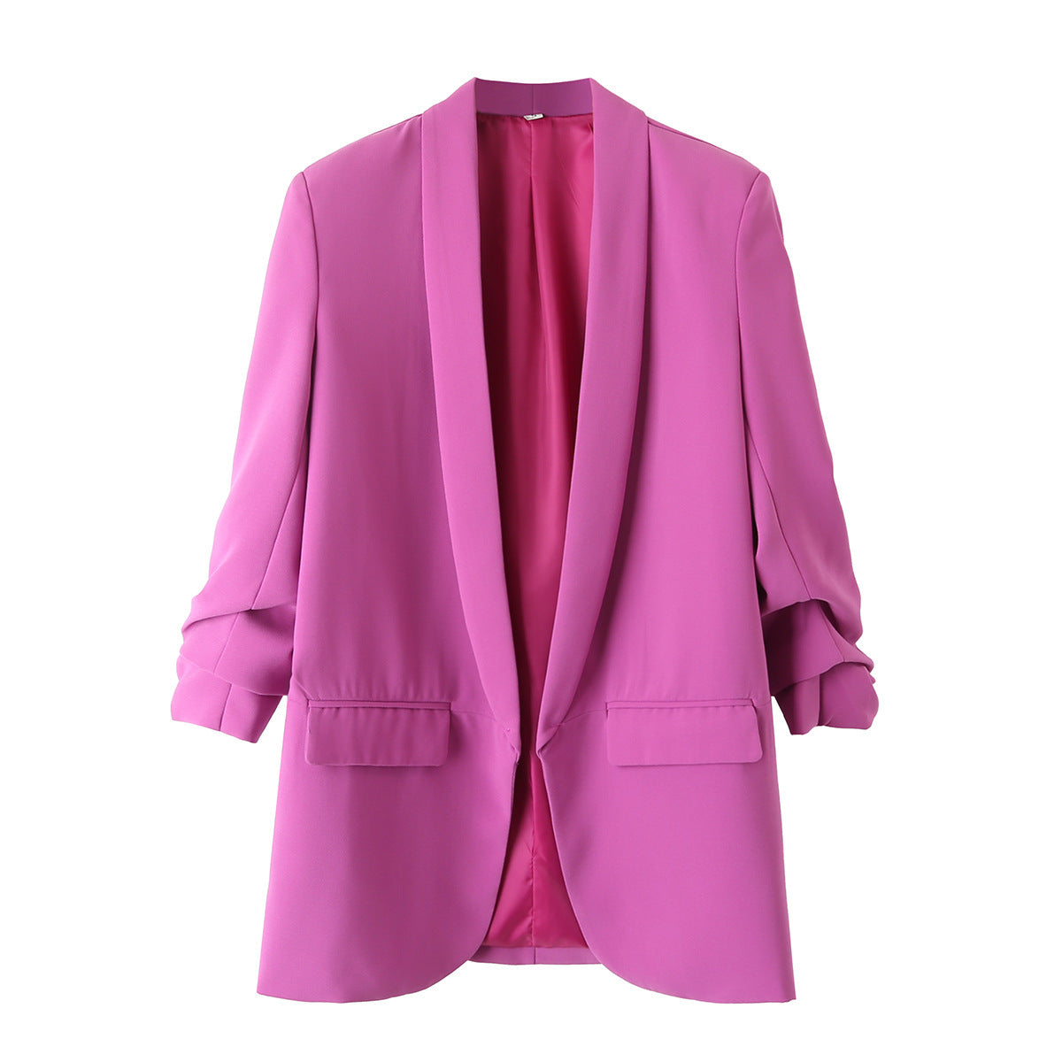 Blazer élégant pour femmes avec des manches retroussées et des poches pratiques Chic und Stil
