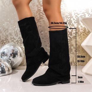 Bottes d'hiver douces pour femmes en daim Chic und Stil