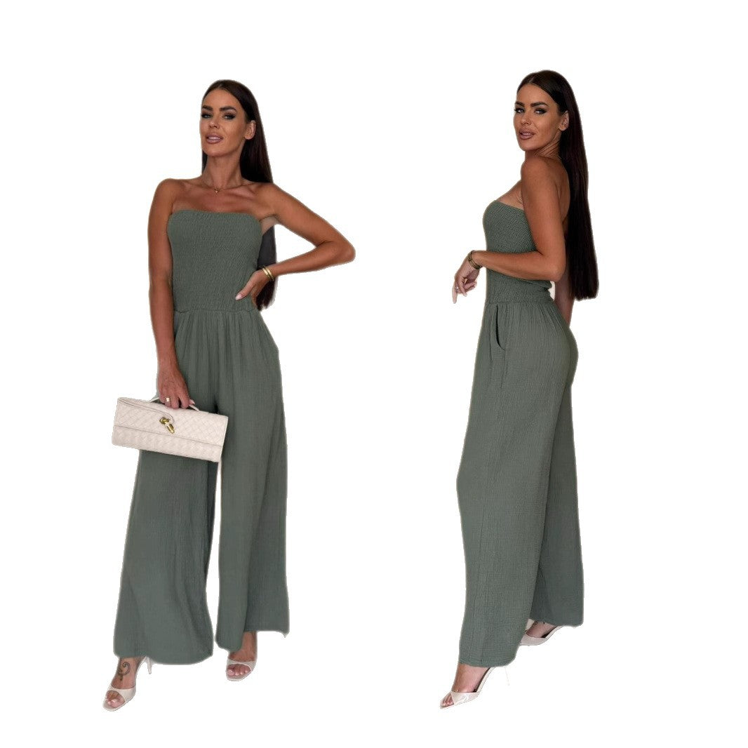 Combinaison sans bretelles pour femmes à jambes larges Chic und Stil