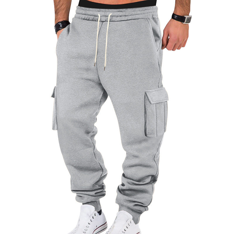 Pantalon de jogging cargo pour hommes avec taille élastique et poches pratiques Chic und Stil