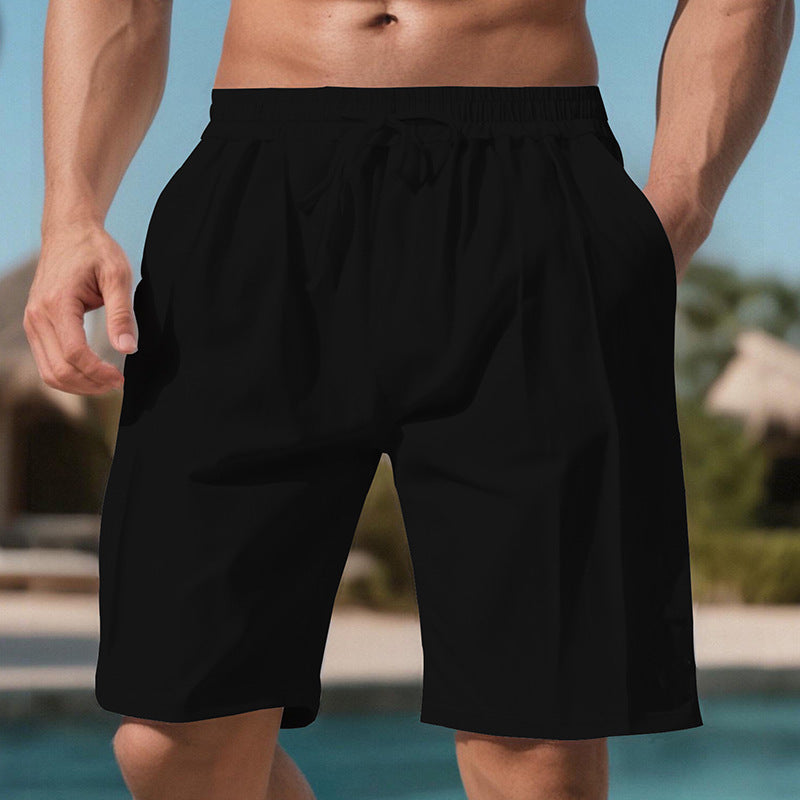 Shorts de loisirs pour hommes en matériau léger et respirant avec une taille élastique Chic und Stil