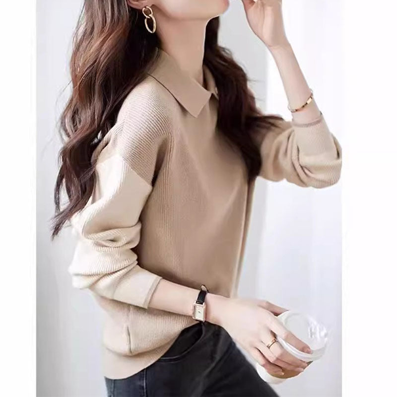 Pull en tricot polo pour femmes Chic und Stil