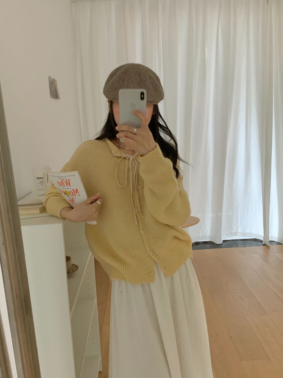 Cardigan en tricot décontracté pour femmes avec cordon de serrage et structure fine Chic und Stil