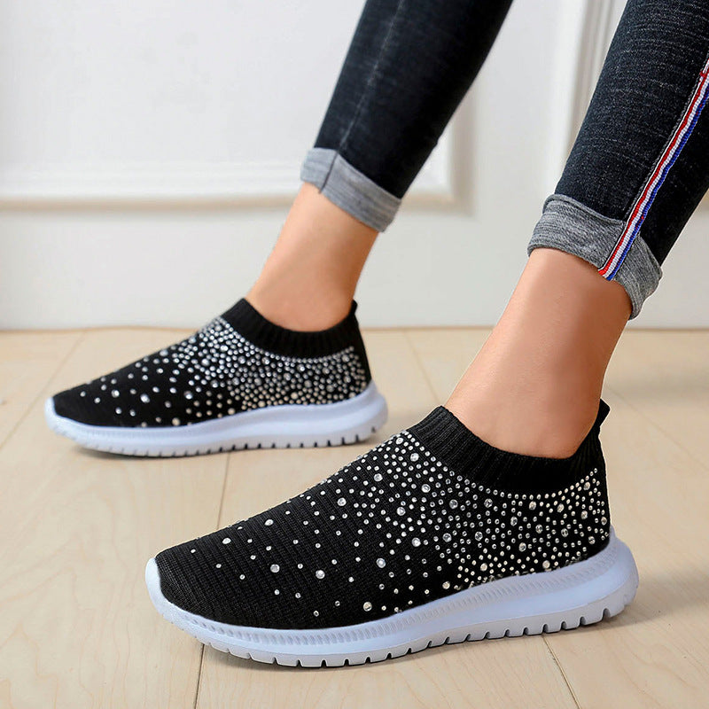 Dames Baskets à Paillettes Sportives Chic und Stil