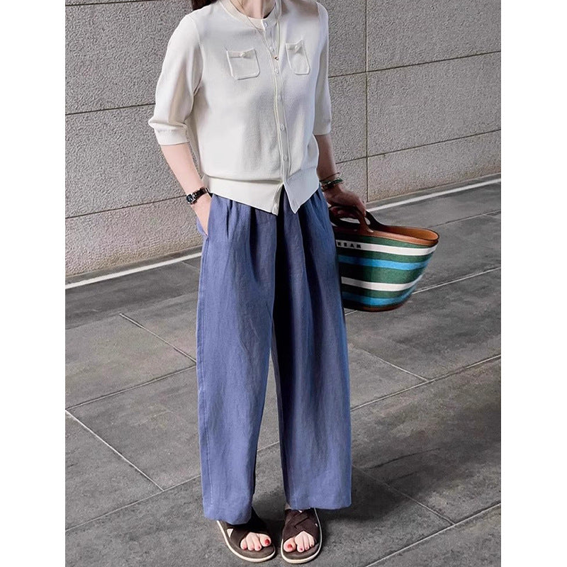 Blouse décontractée à boutons pour femmes Chic und Stil