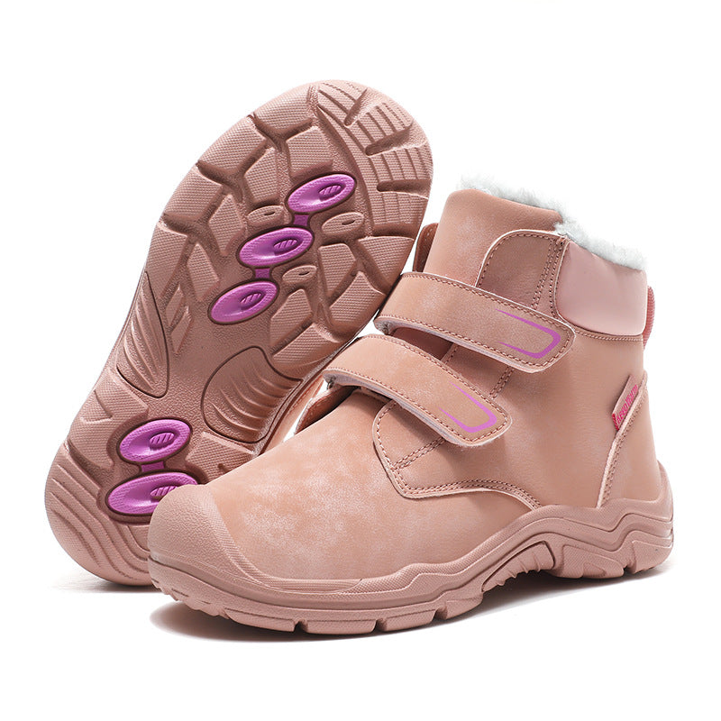 Bottes d'hiver isolées pour femmes avec fermeture Velcro pratique Chic und Stil