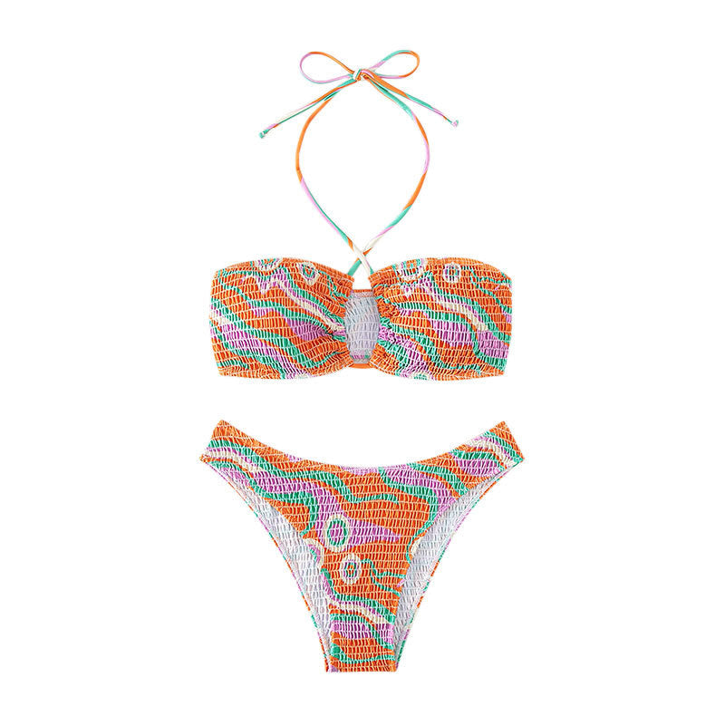 Dames Haut à bretelles Bandeau Ensemble de bikini deux pièces Chic und Stil