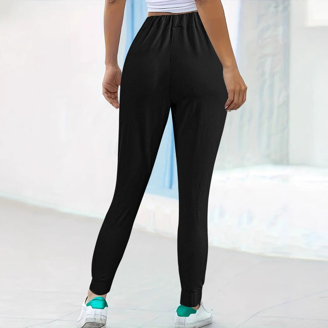 Pantalon de jogging confortable pour femmes avec taille élastique et poches pratiques Chic und Stil