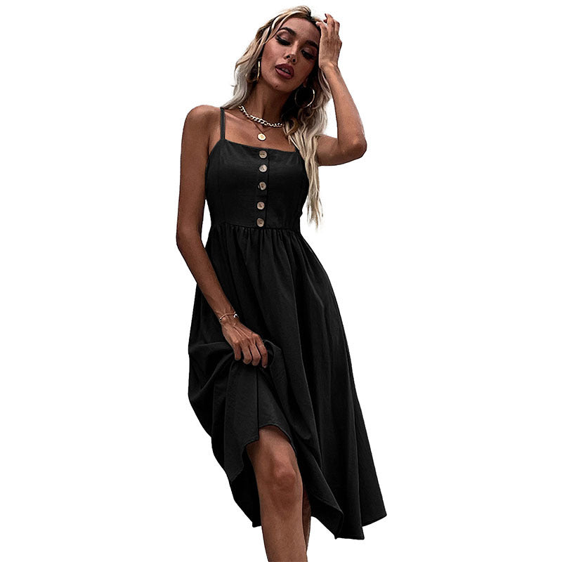 Robe midi à boutons Femme Chic und Stil