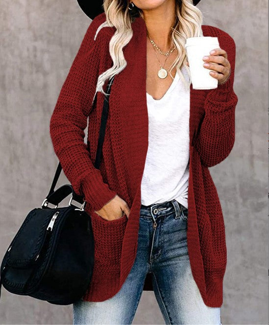 Cardigan en tricot pour femmes avec poches pratiques et structure aérienne Chic und Stil