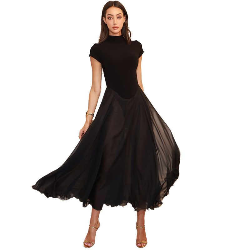 Robe maxi en chiffon élégant pour dames Chic und Stil