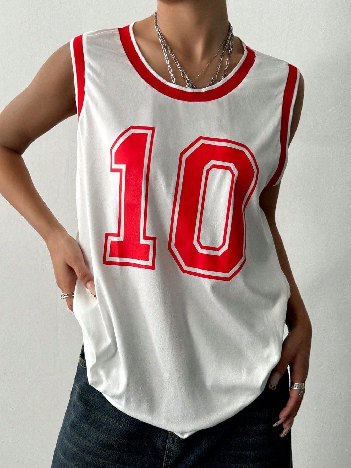Dame Débardeur de sport avec impression numérique accrocheuse Chic und Stil