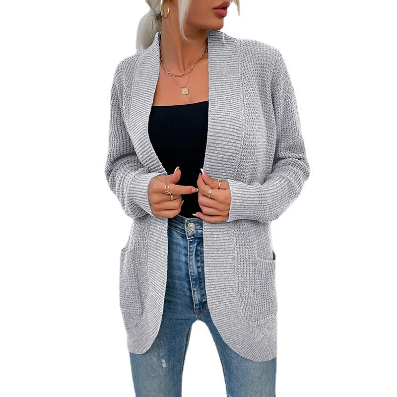 Veste en tricot pour femmes avec coupe décontractée et poches ouvertes Chic und Stil