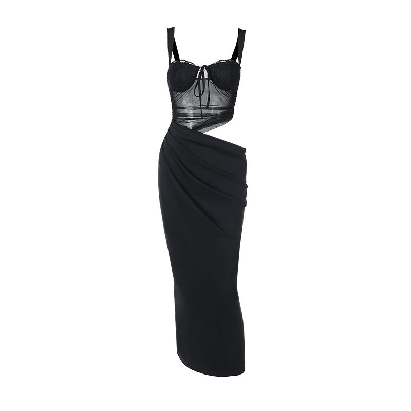 Robe maxi élégante transparente Chic und Stil pour femmes