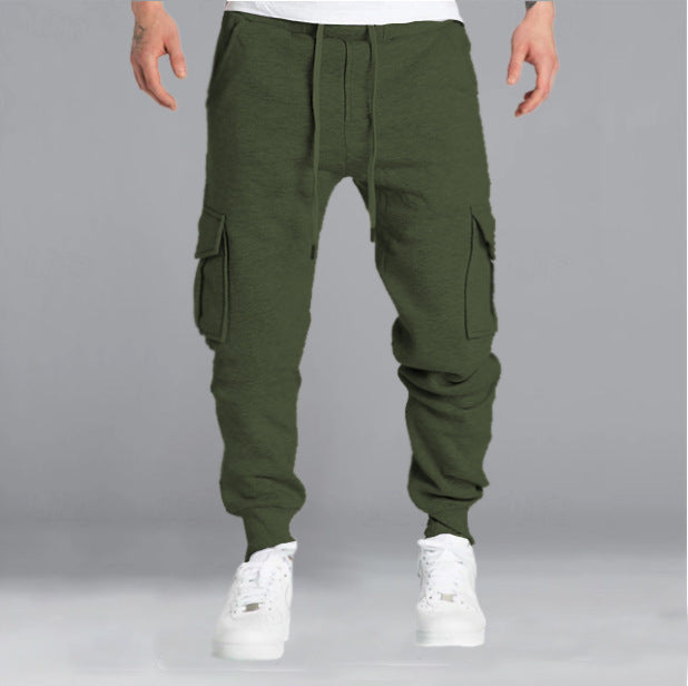 Pantalon de jogging cargo pour hommes avec poches latérales et taille réglable Chic und Stil