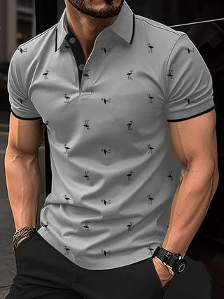 Chemise polo pour homme à manches courtes et motif Chic und Stil