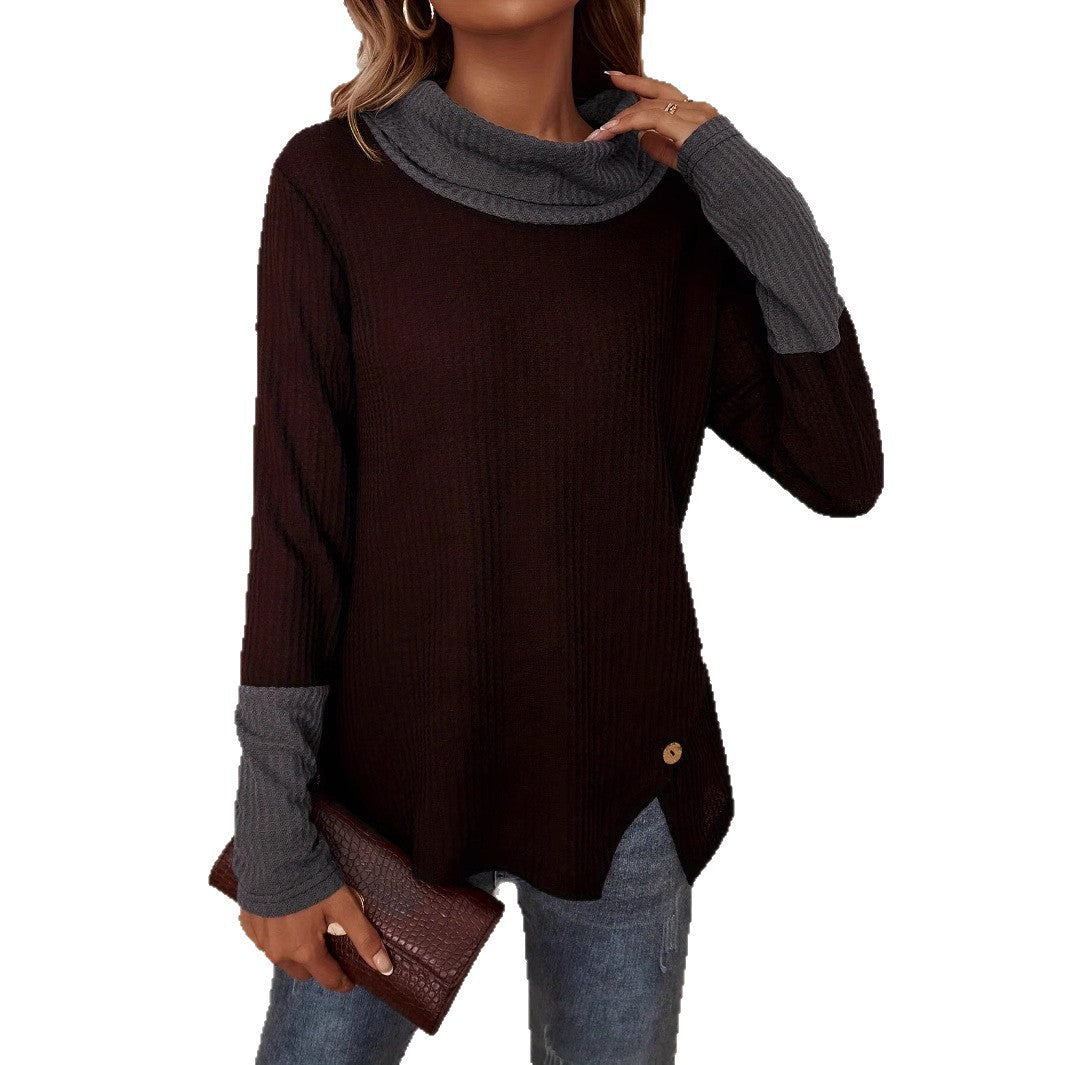 Pull femme avec col tendance Chic und Stil