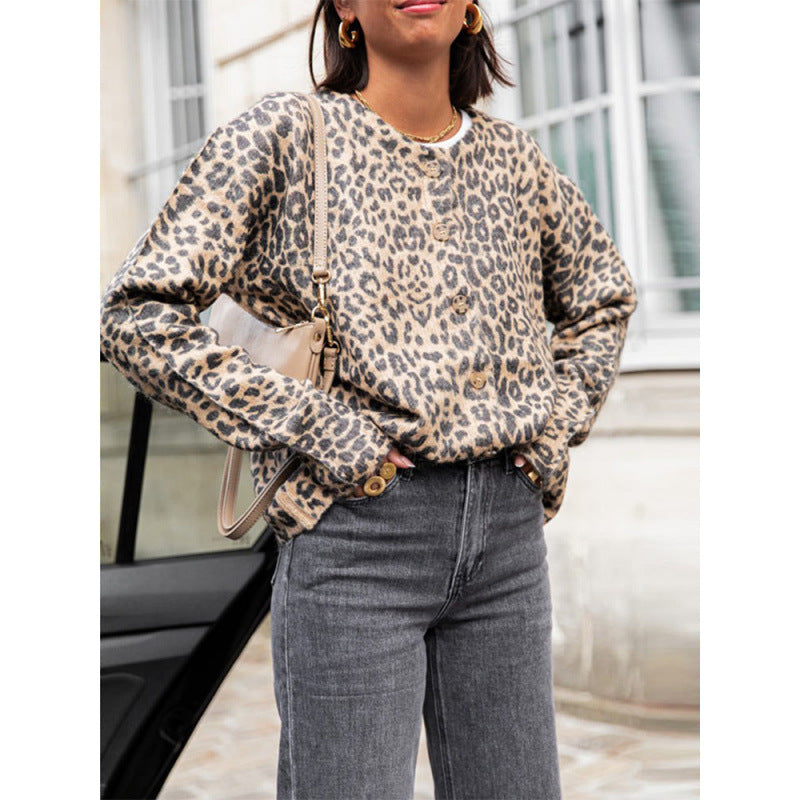 Cardigan tendance pour femmes avec motif animalier Chic und Stil