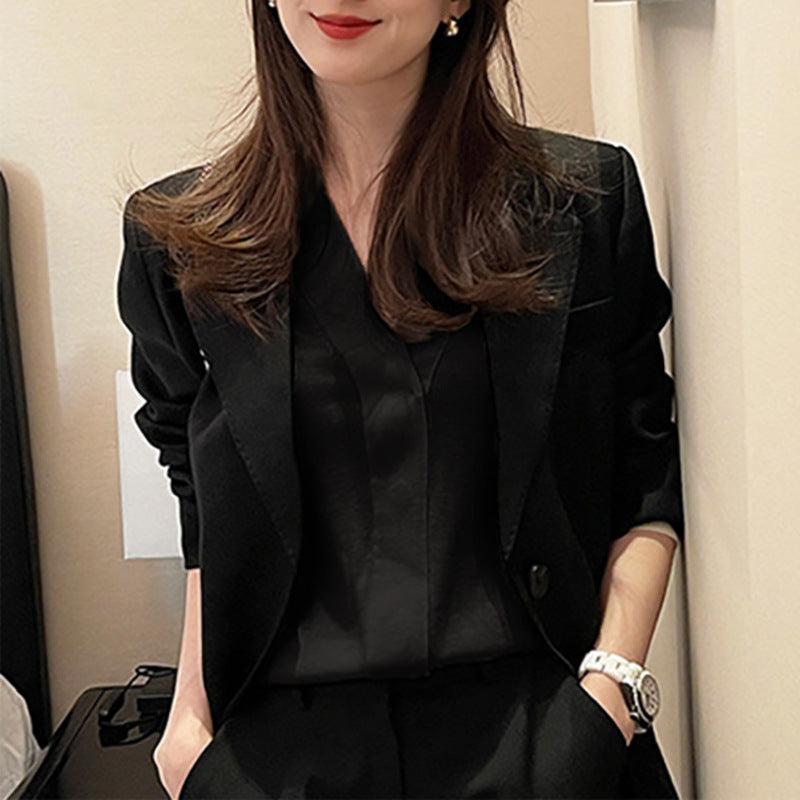 Chemisier élégant pour femmes à col en V Chic und Stil
