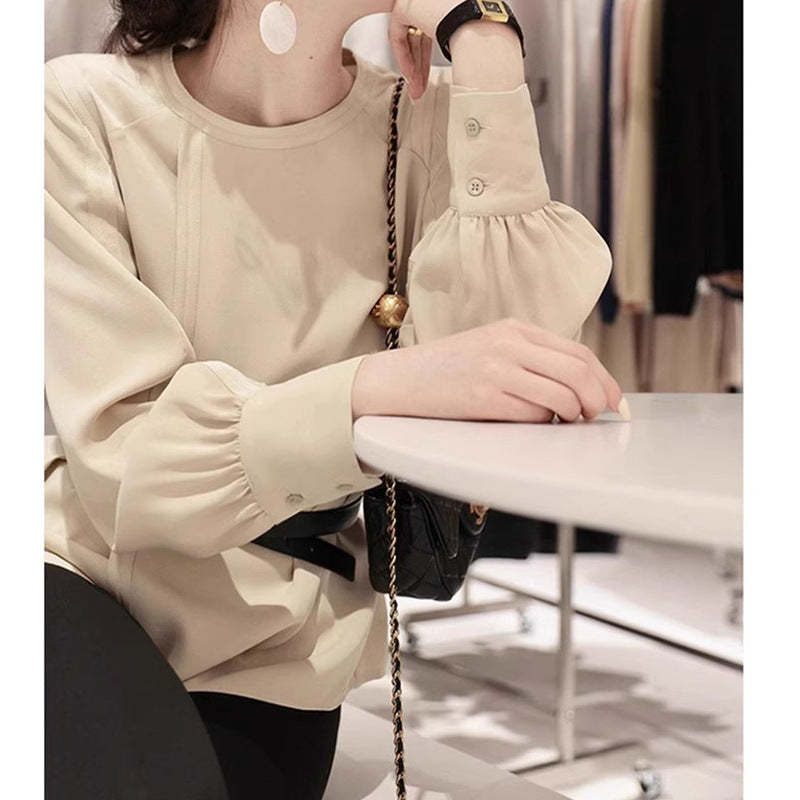 Top habillé à manches bouffantes pour femmes Chic und Stil