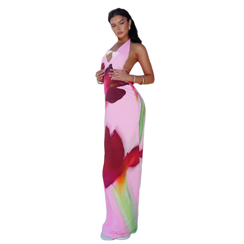 Robe Maxi Débardeurs Imprimée Florale Chic und Stil