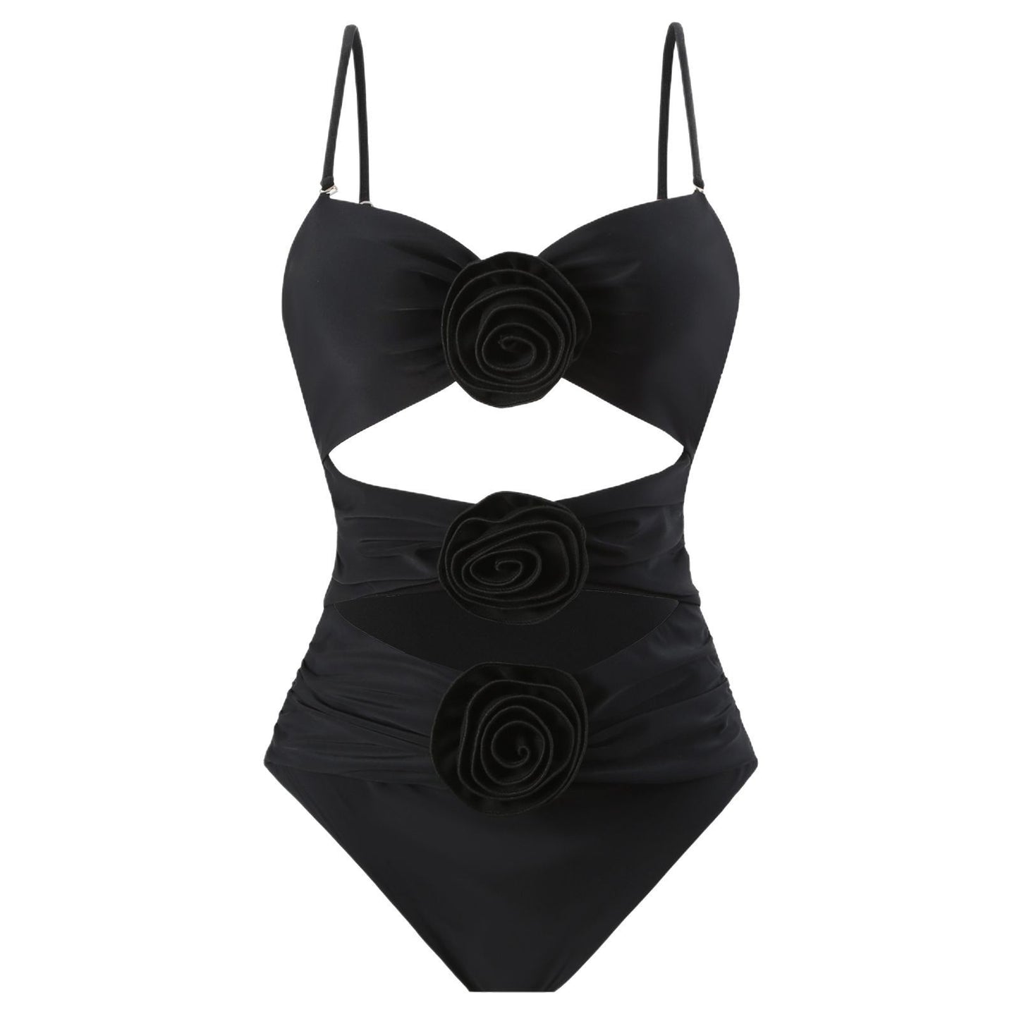 Maillot de bain élégant pour femmes avec des applications florales raffinées Chic und Stil