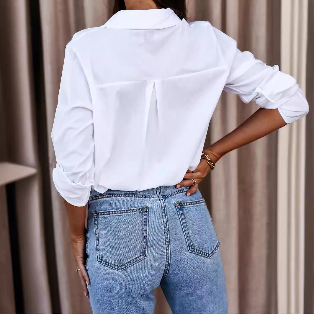 Chemisier à boutons décontracté pour femmes Chic und Stil