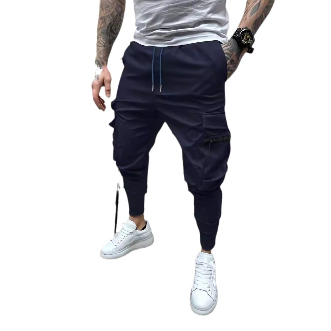 Pantalon de jogging cargo fuselé pour hommes Chic und Stil