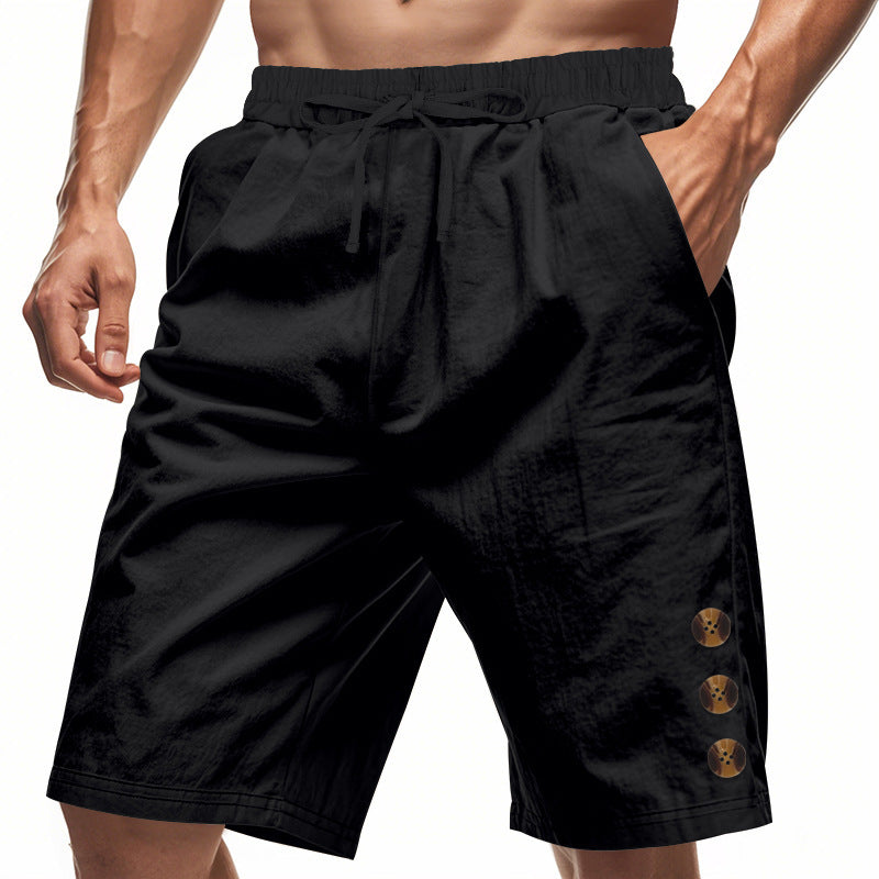 Shorts de loisirs pour hommes avec ceinture élastique et poches latérales pratiques Chic und Stil