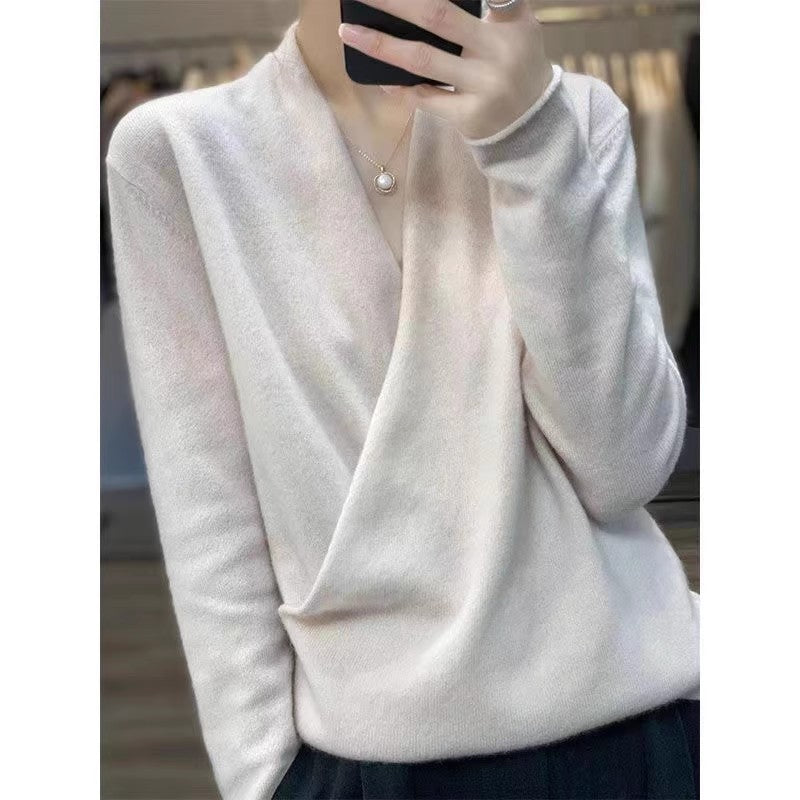 Pull enveloppant élégant pour femmes Chic und Stil