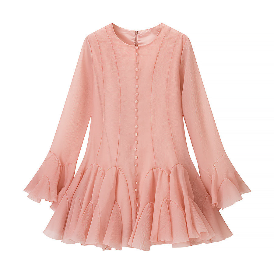 Robe à franges pour femmes avec finition en volants fluides Chic und Stil