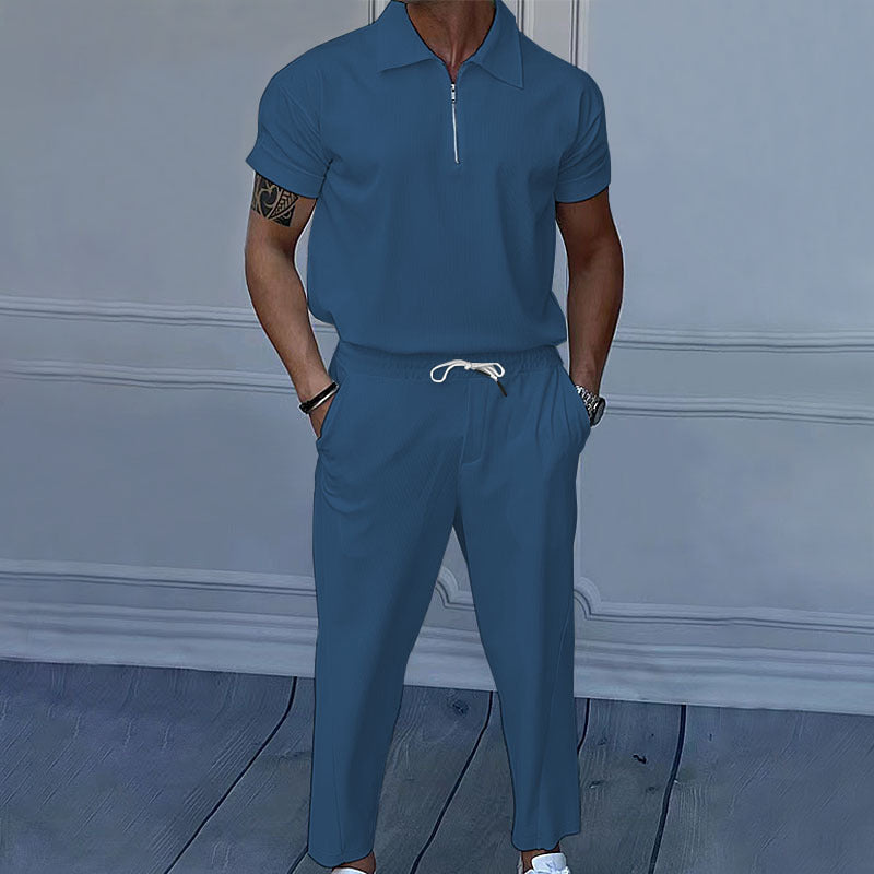 Shorts pour hommes avec fermeture éclair et taille élastique Chic und Stil