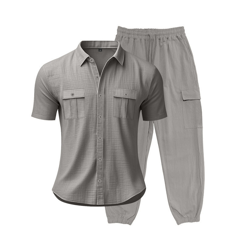 Costume court pour hommes à la mode avec poches pratiques Chic und Stil