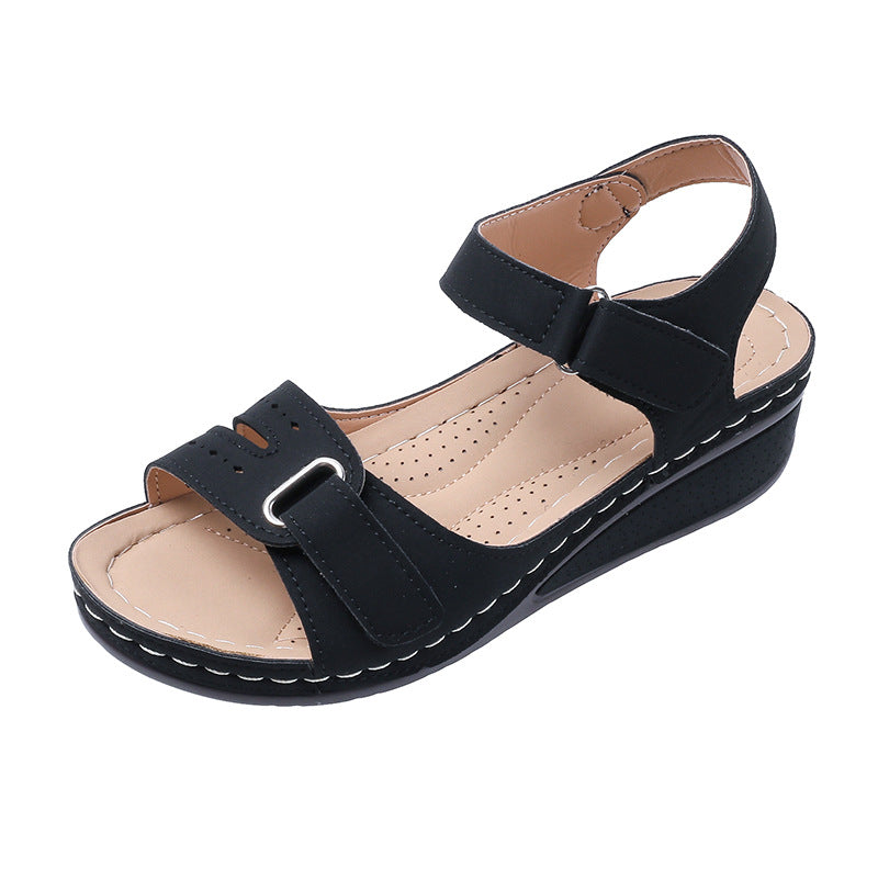 Sandales compensées de confort réglables pour femmes Chic und Stil