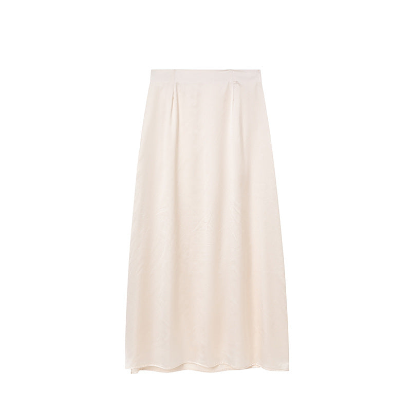 Jupe Maxi en Satin Femmes Chic und Stil