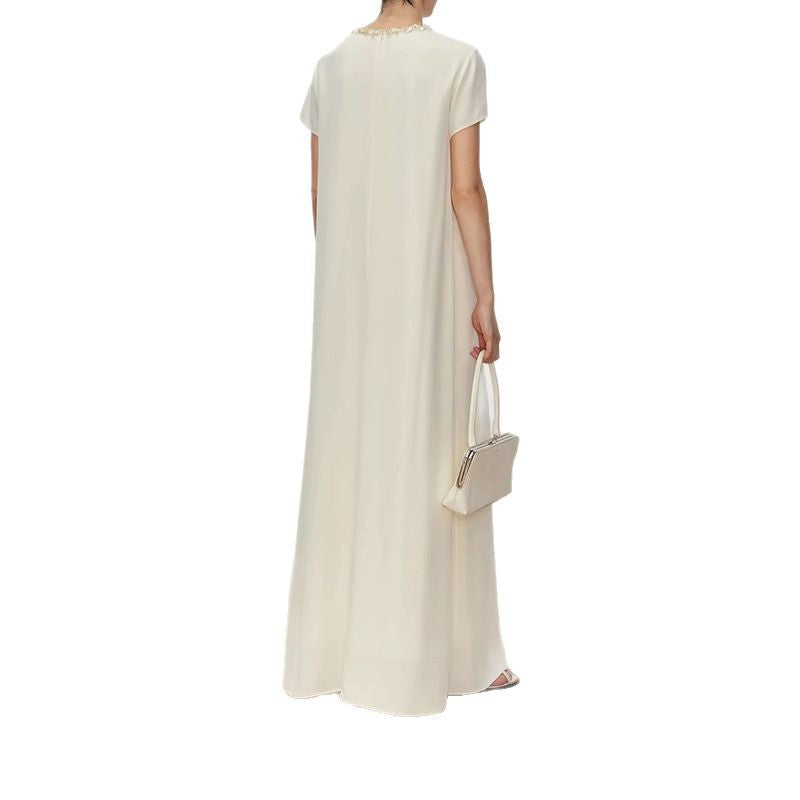 Robe maxi élégante pour femmes avec col orné Chic und Stil