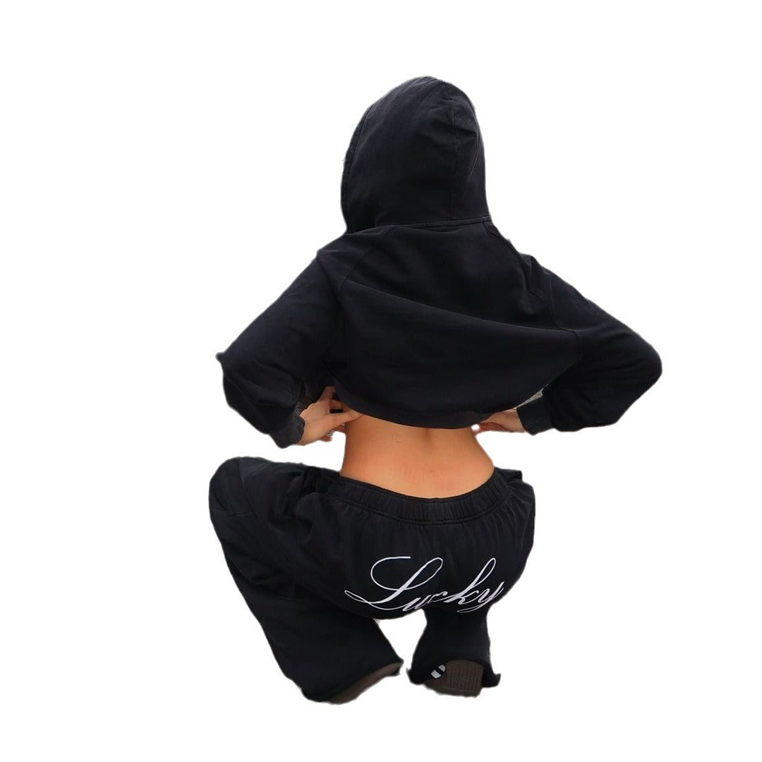 Casual hoodie set for women and chic jogger pants