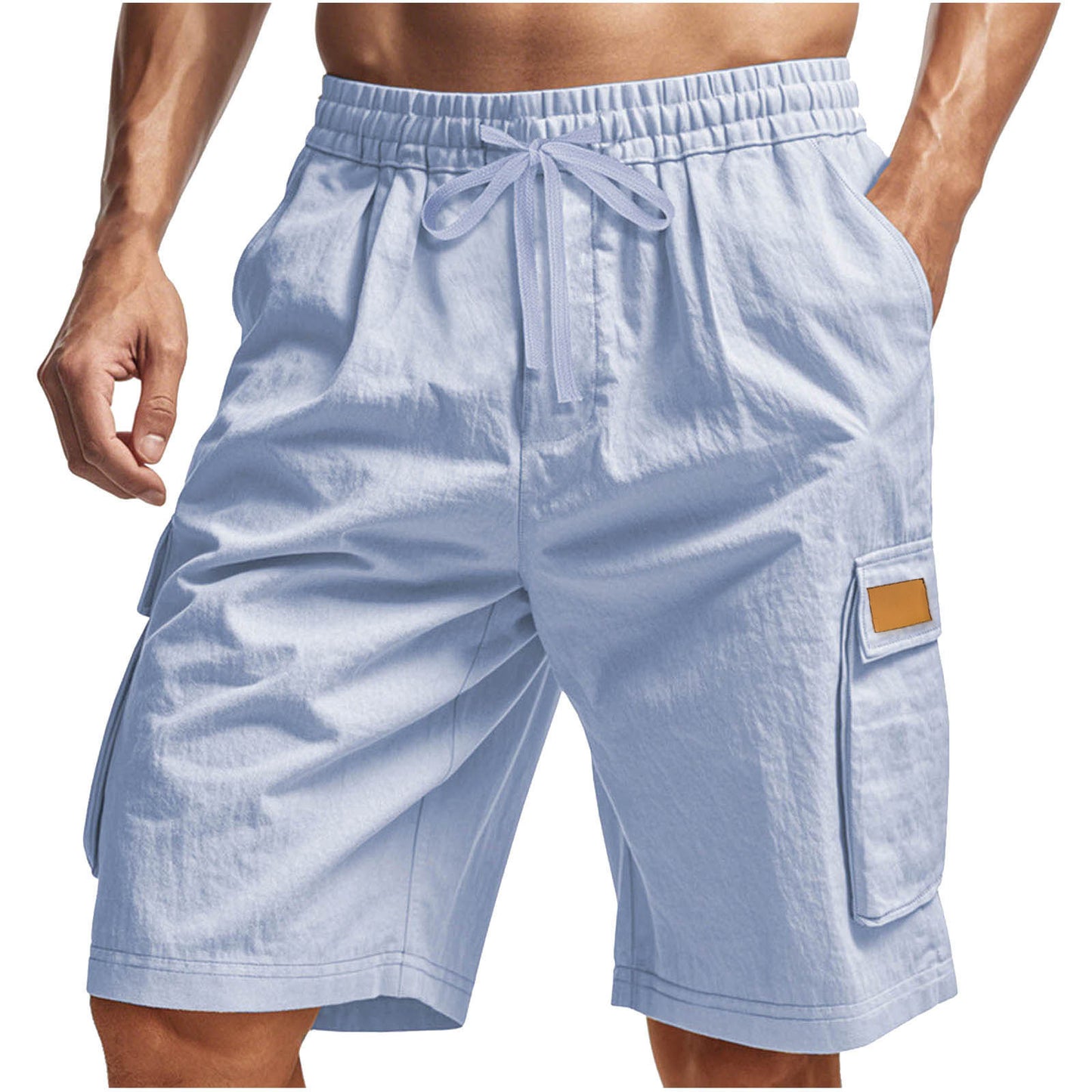 Shorts cargo décontractés pour hommes avec taille élastique et poches latérales multifonctionnelles Chic und Stil