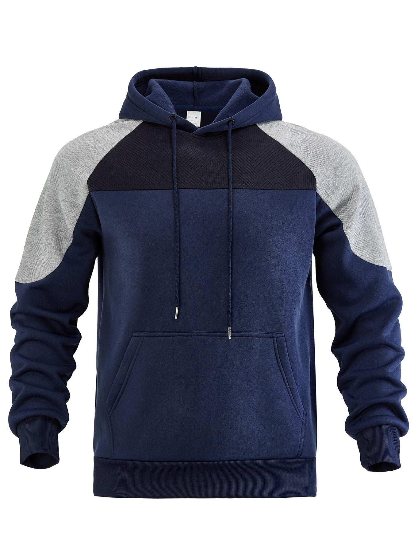 Sweat-Hoodie sportif pour hommes avec des manches structurées et poche kangourou Chic und Stil
