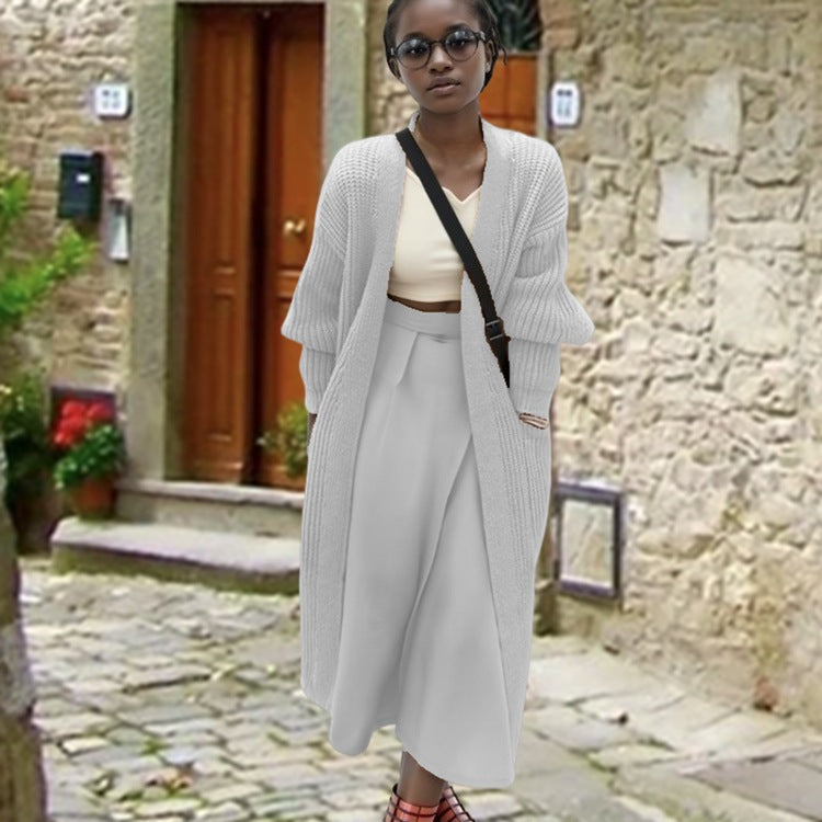 Cardigan long pour femmes avec une silhouette décontractée et des poches pratiques Chic und Stil