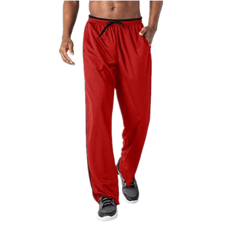 Pantalon d'entraînement sportif pour hommes avec bandes contrastées latérales Chic und Stil