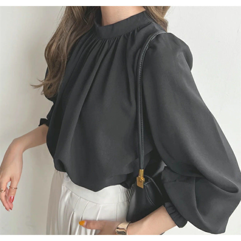 Blouse élégante à manches bouffantes pour femmes Chic und Stil