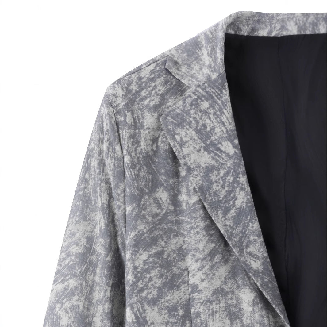 Blazer décontracté pour hommes structuré avec un design moderne et deux poches Chic und Stil