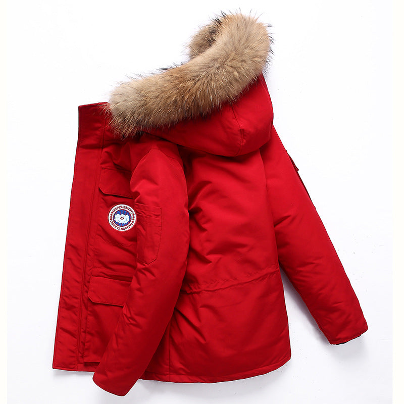 Functional winter jacket for men with removable fur Chic and Style