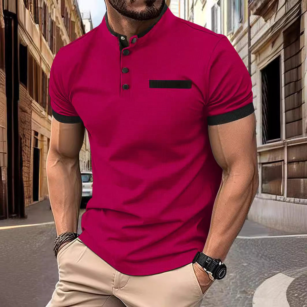 Chemise de loisirs à manches courtes pour hommes avec patte de boutonnage Chic und Stil