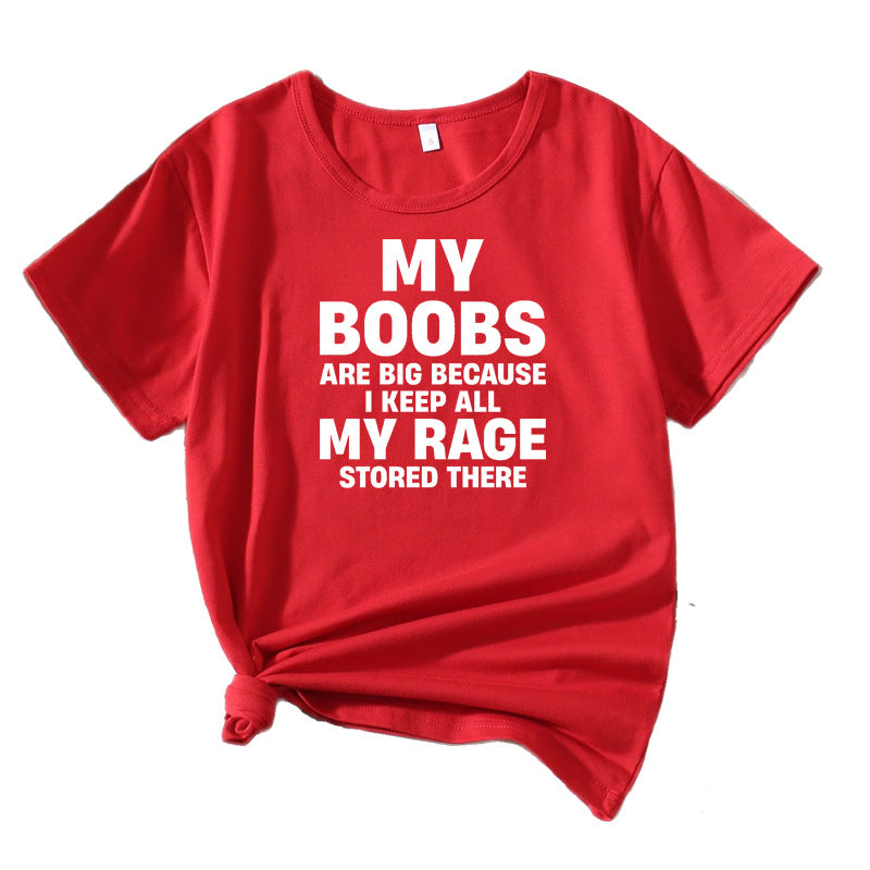 Damen Auffälliges Statement Grafik T-Shirt Chic und Stil