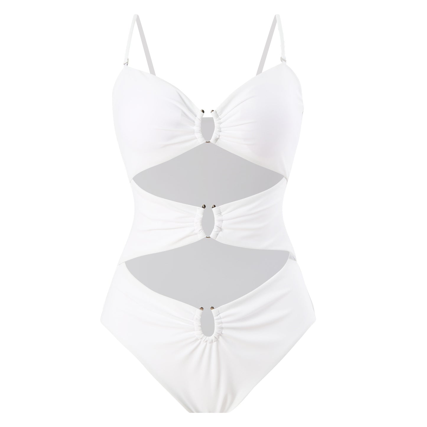 Maillot de bain pour femmes une pièce avec un design élégant à découpes et des bretelles réglables Chic und Stil